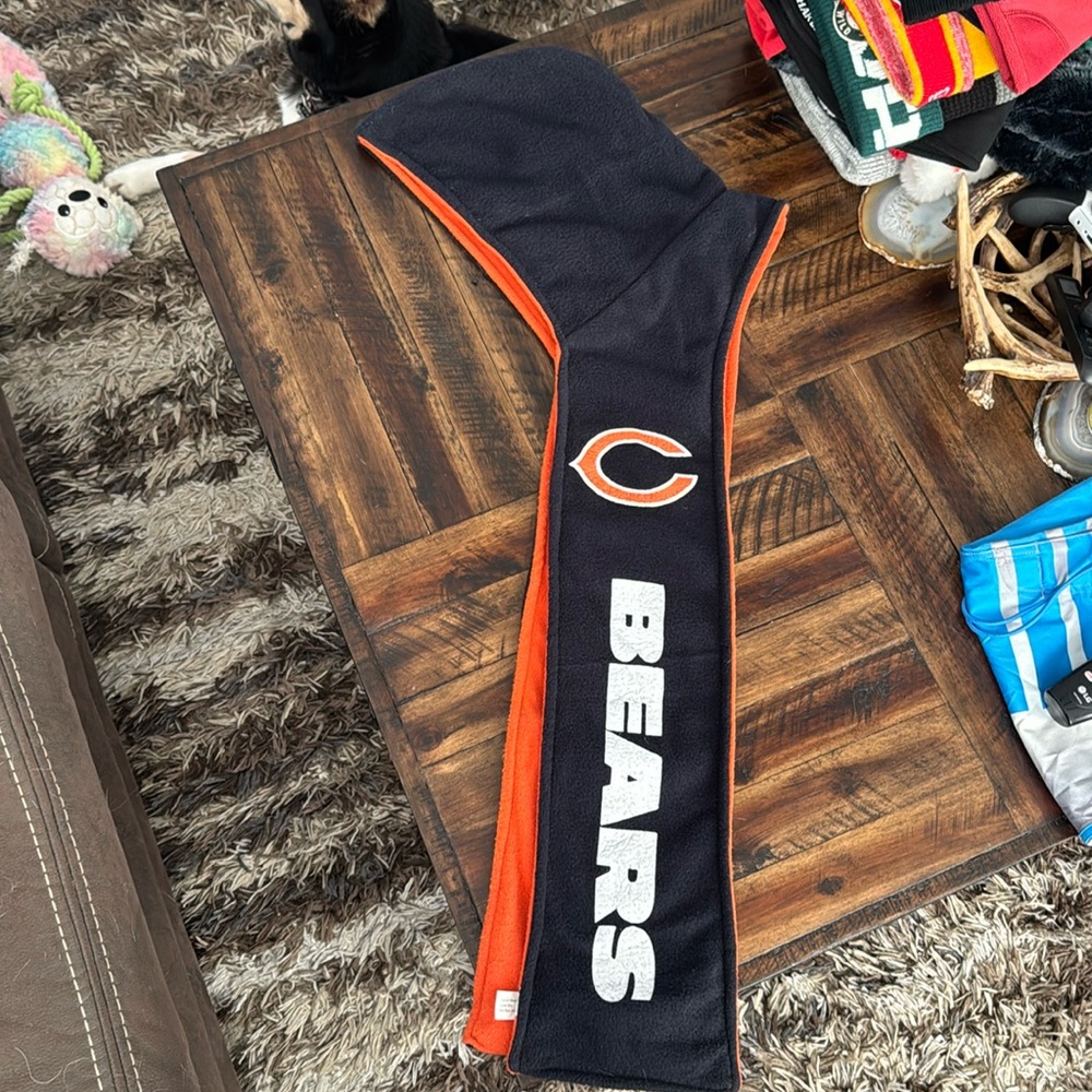 Chicago Bears hat, scarf, reversible